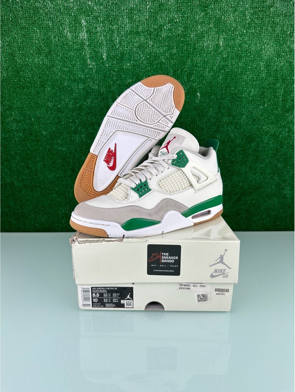 Size 8.5 - Jordan 4 Retro SP x Nike SB Mid Pine Green